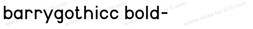 barrygothicc bold字体转换